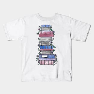 Flowery Books Kids T-Shirt